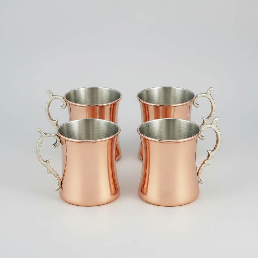 Copper Cocktail Mugs (Set of 4) | Vintage Inspired - Sumiye Co