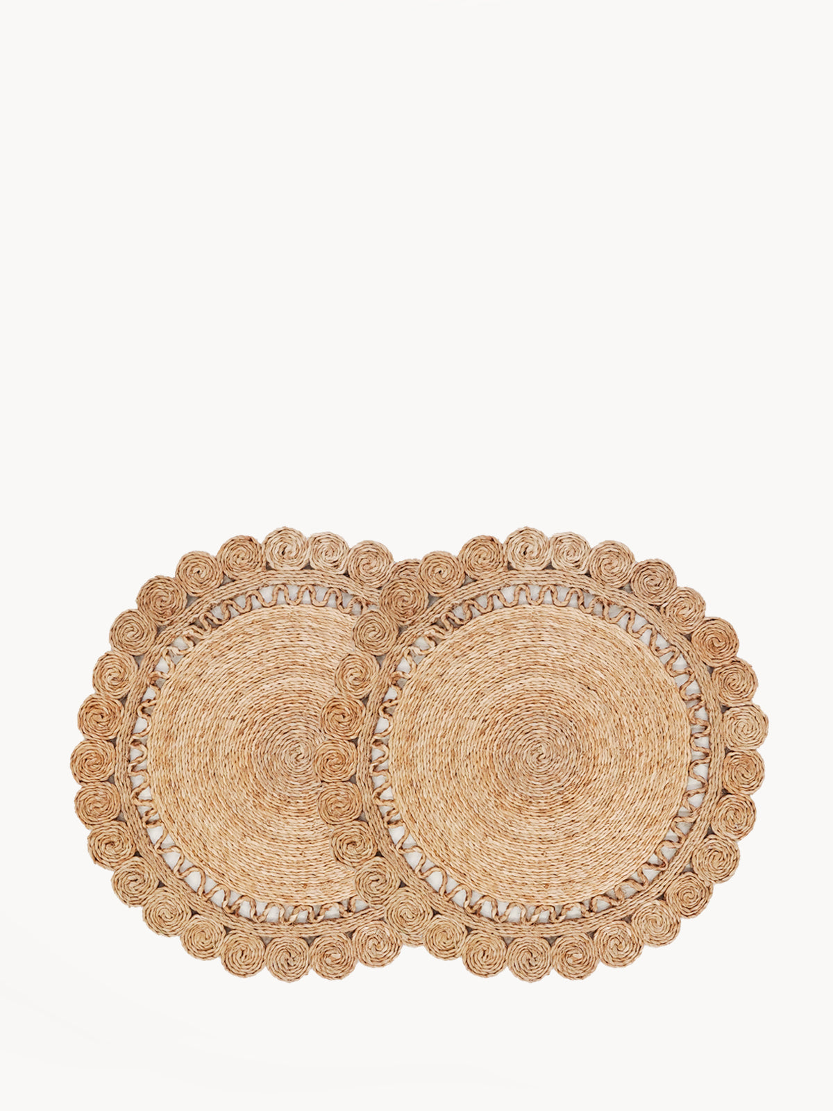 14" Placemat (Set of 2) | Jute Flower -0
