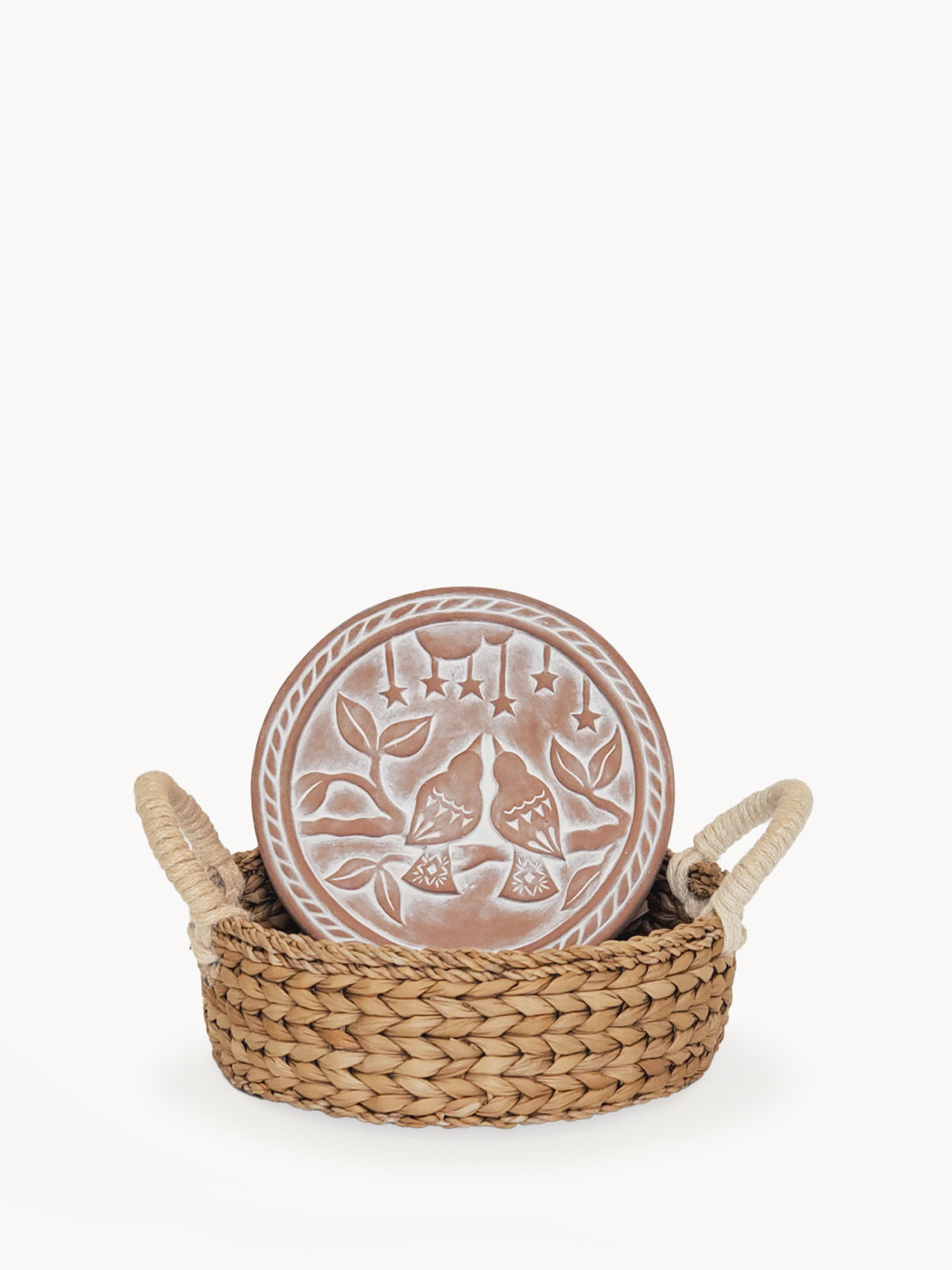Bread Warmer & Basket - Lovebirds Round-4