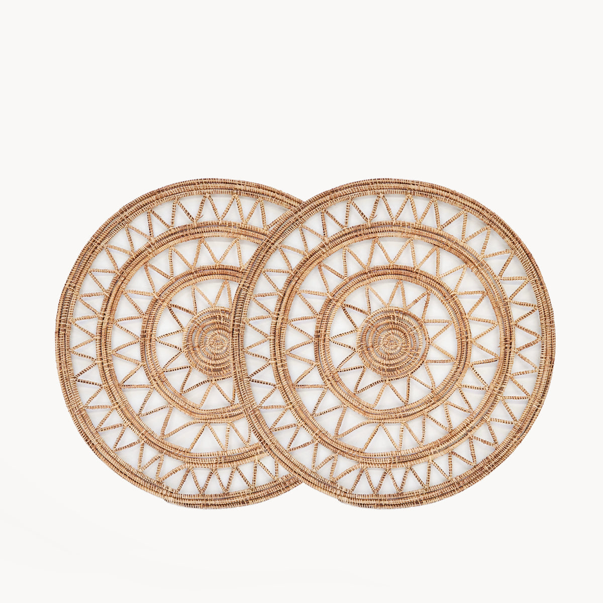 Roda Woven Palm Fiber Placemat - Natural (Set of 2)