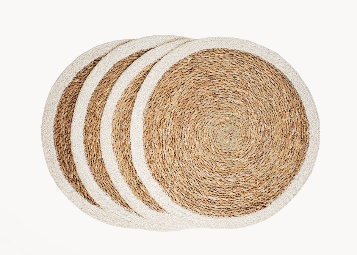 Savar 14" Round Placemat Set (4) - Sumiye Co
