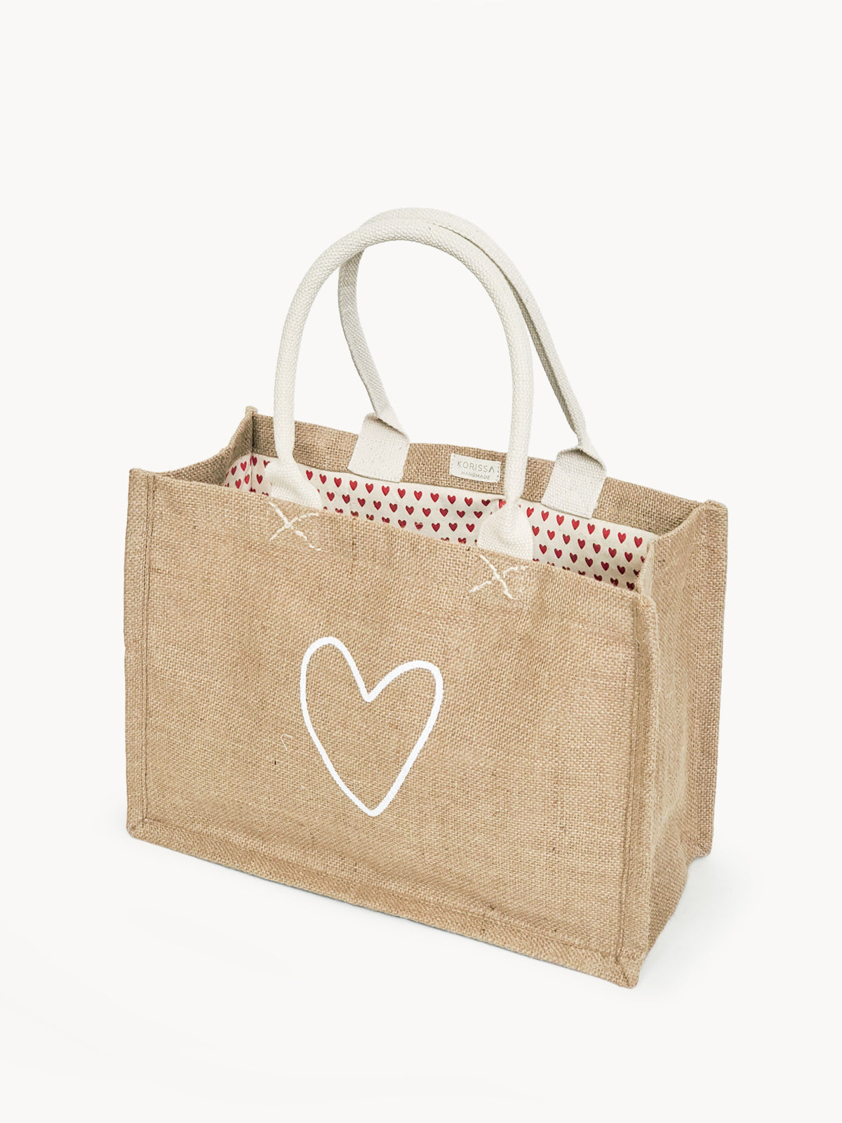 Gift & Market Tote Bag (Lined) | Love (11” H x 15.5”W x 7.5”D)-0