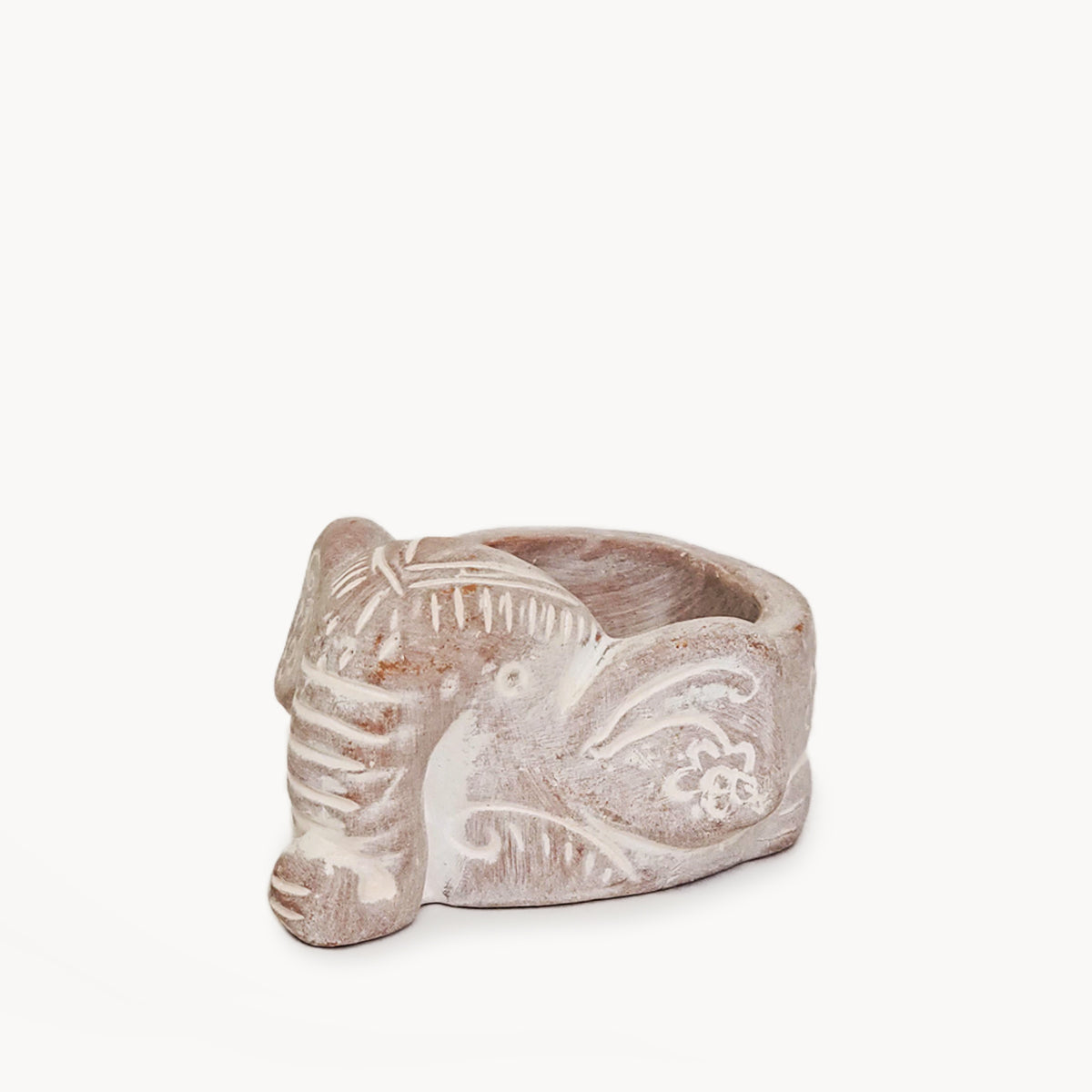 Tea Light Candle Holder | Terracotta Elephant-0