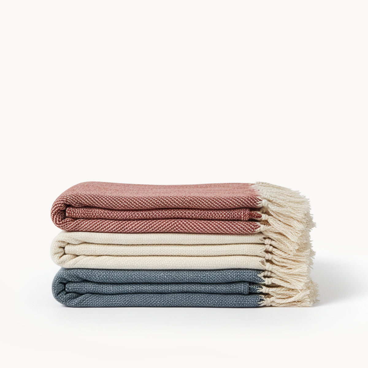 Artisanal Handwoven Cotton Throw Blanket - Sumiye Co