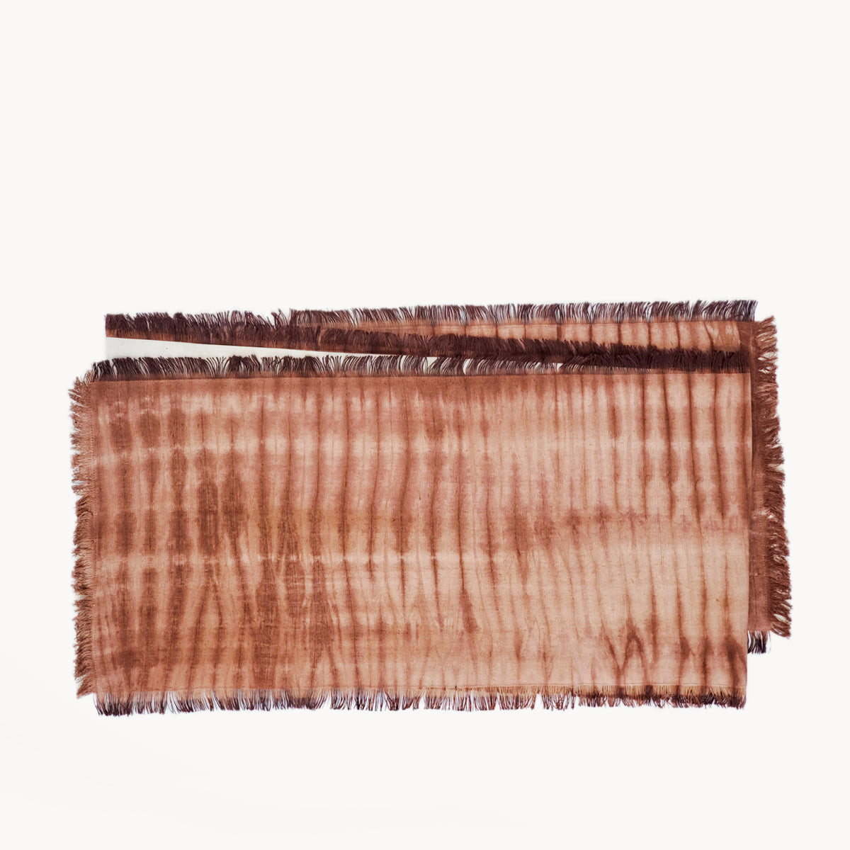 Tie Dye Cotton Table Runner - Brown