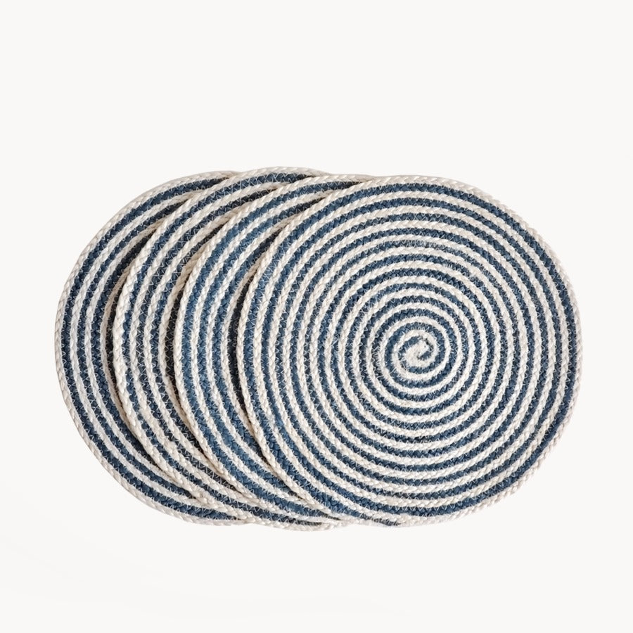 Kata Spiral Placemat - Blue (Set of 4)