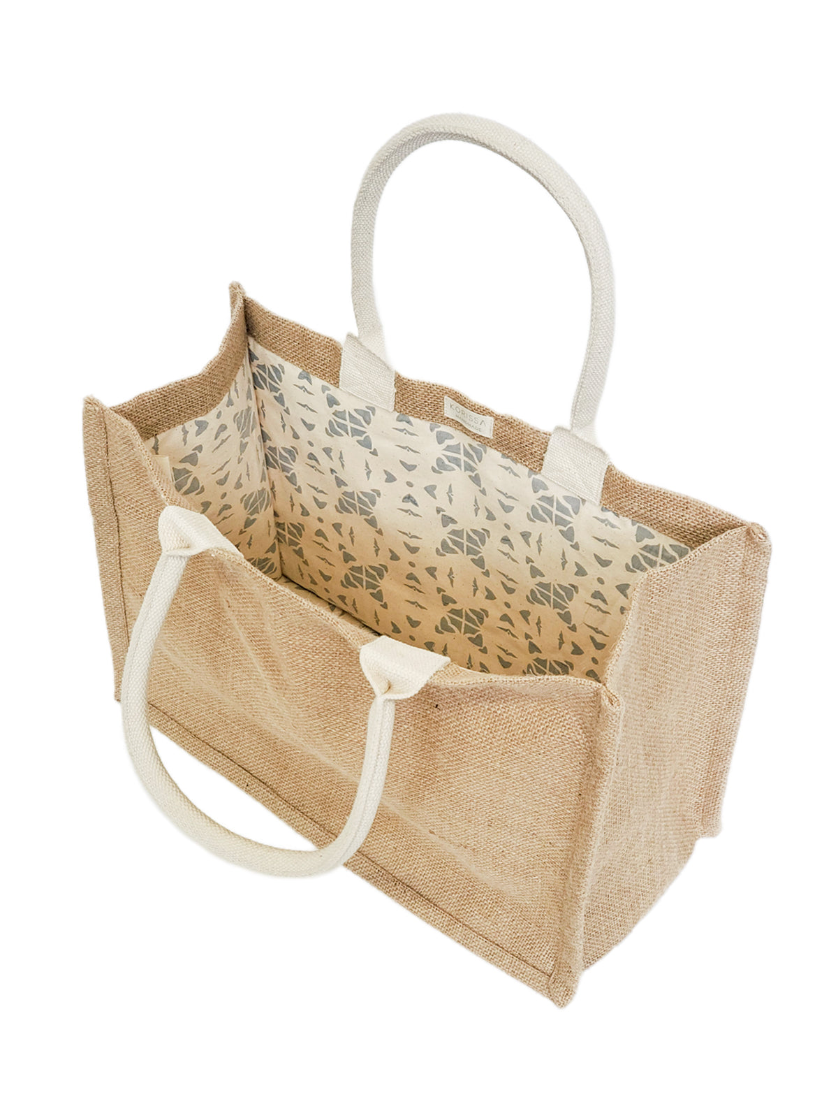 Gift & Market Tote Bag | Pompom (11” H x 15”W x 7.5”D)-3