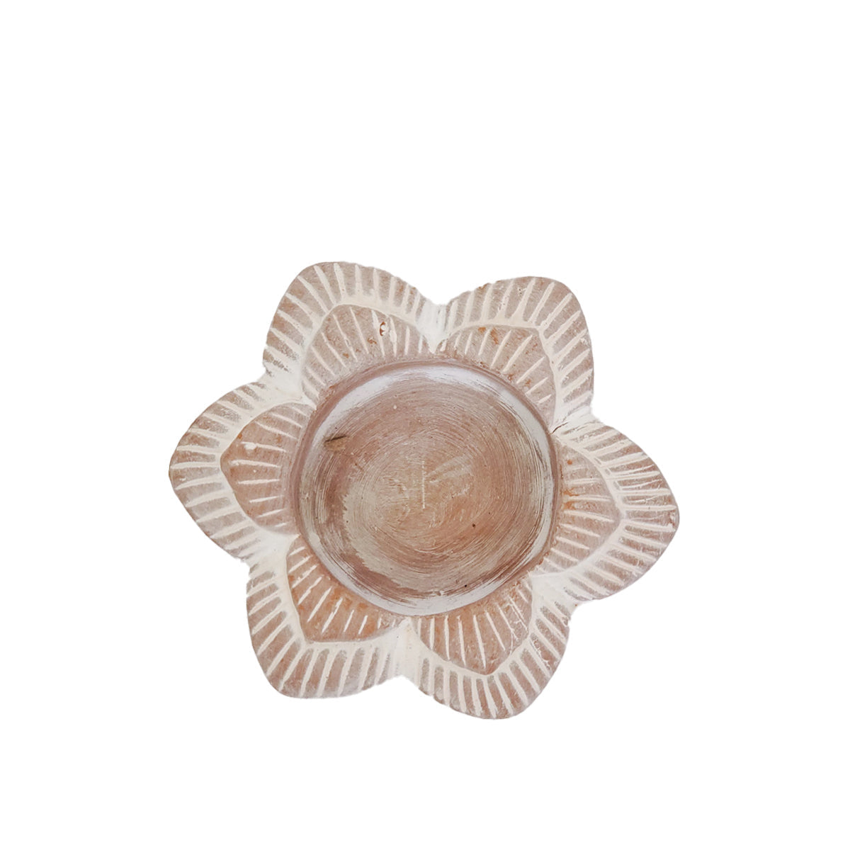 Tea Light Candle Holder | Terracotta Flower-3