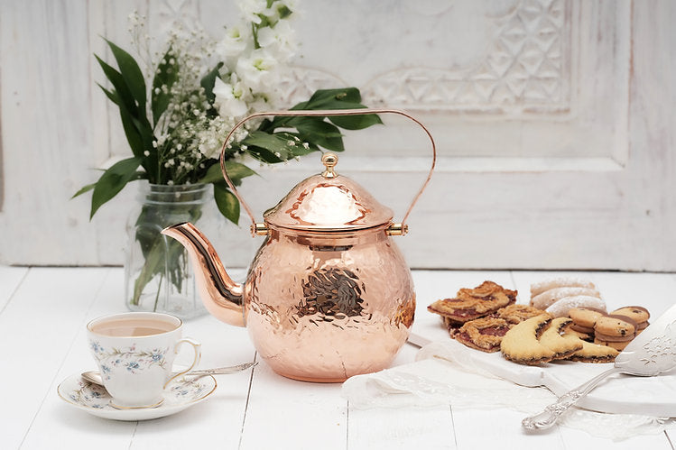 Copper Hand Hammered Teapot | Vintage Inspired - Sumiye Co