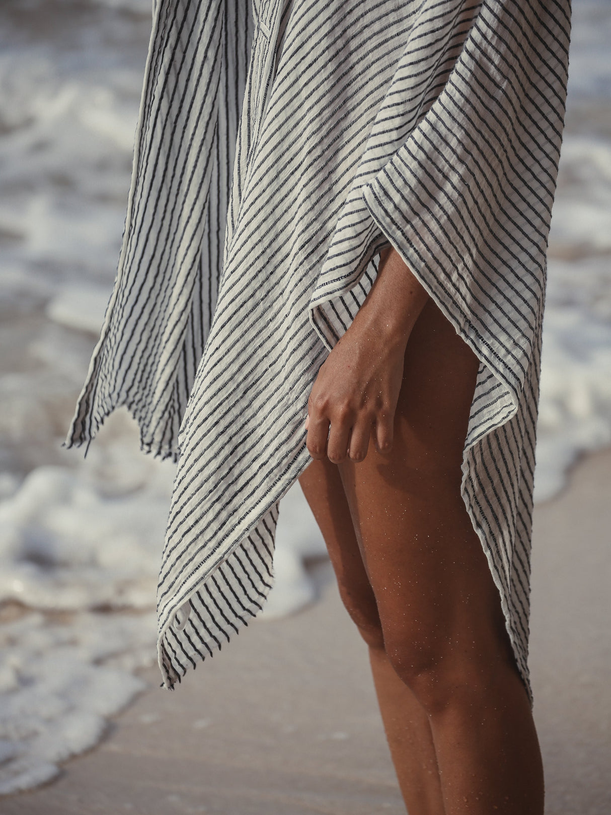 Ava Kimono - Black Stripes - Sumiye Co
