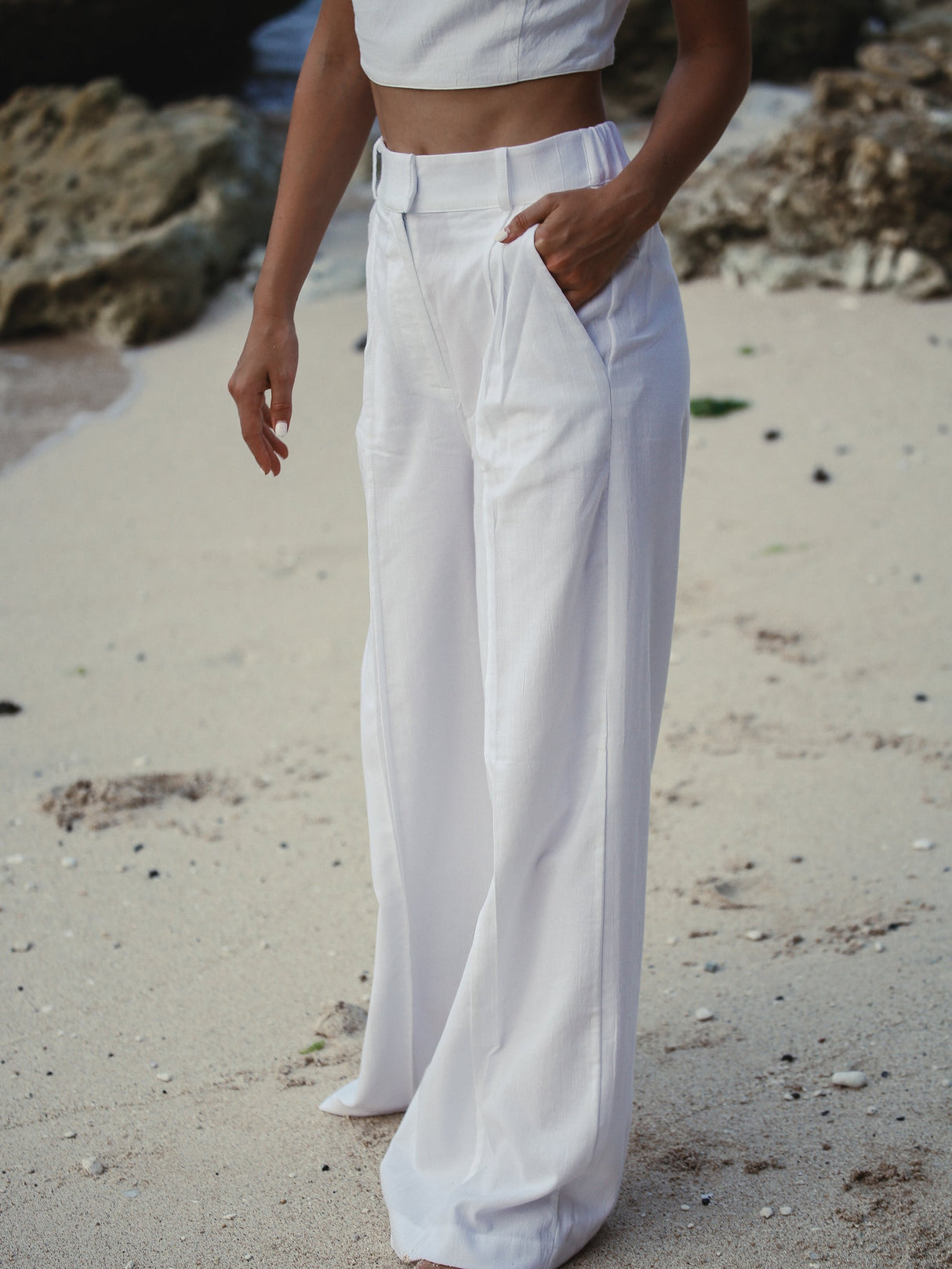 Pera Pants - White - Sumiye Co