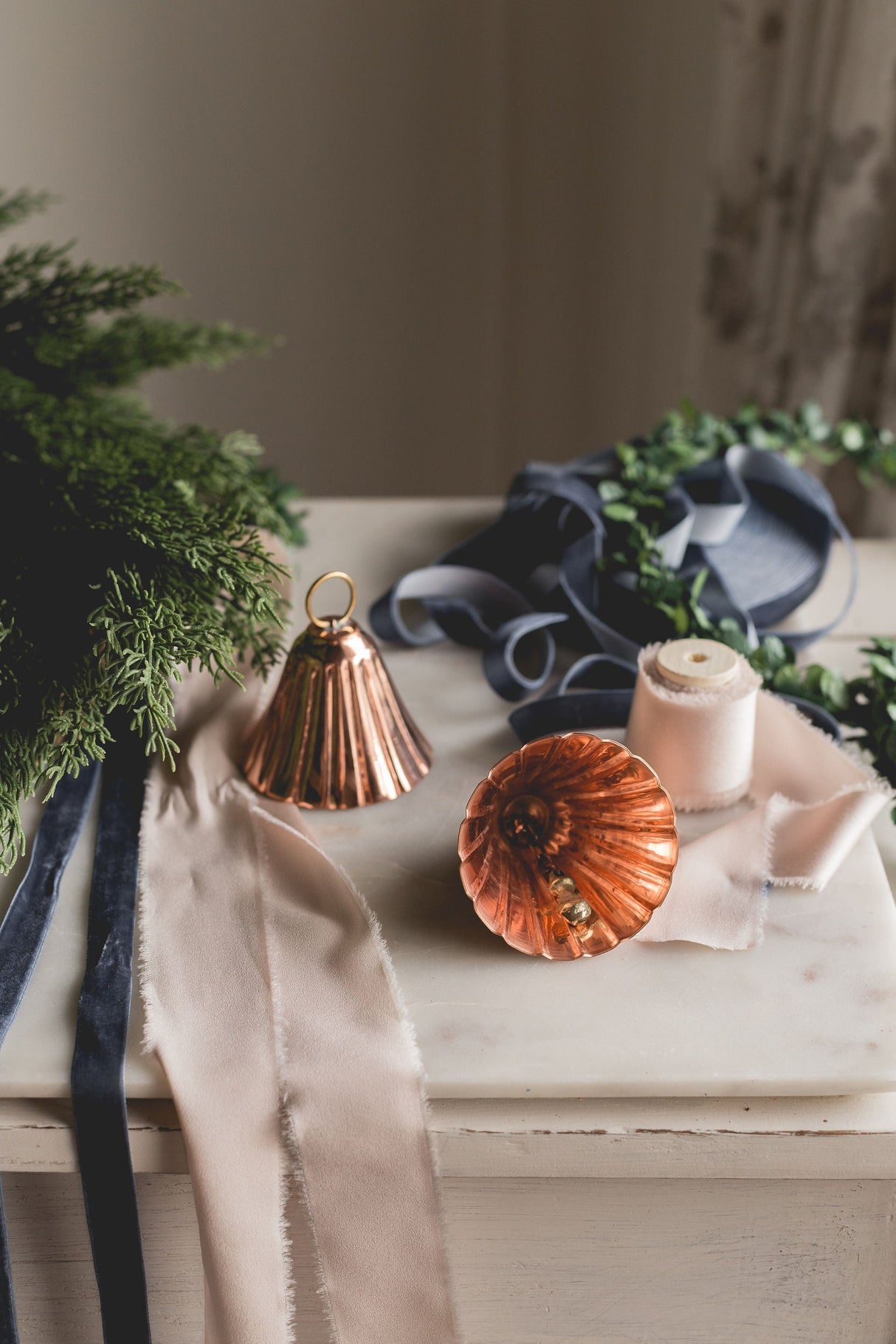 Copper Bell Ornaments (Set of 4) - Sumiye Co