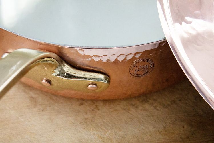 Copper Large Sauté Pan | Vintage French Inspired - Sumiye Co