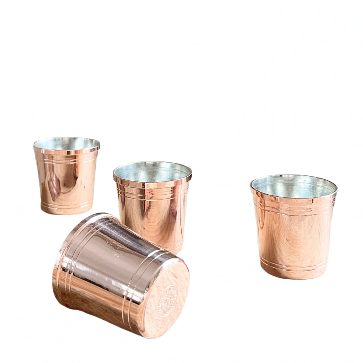 Copper Shot Glass Set/4 | Vintage Inspired - Sumiye Co