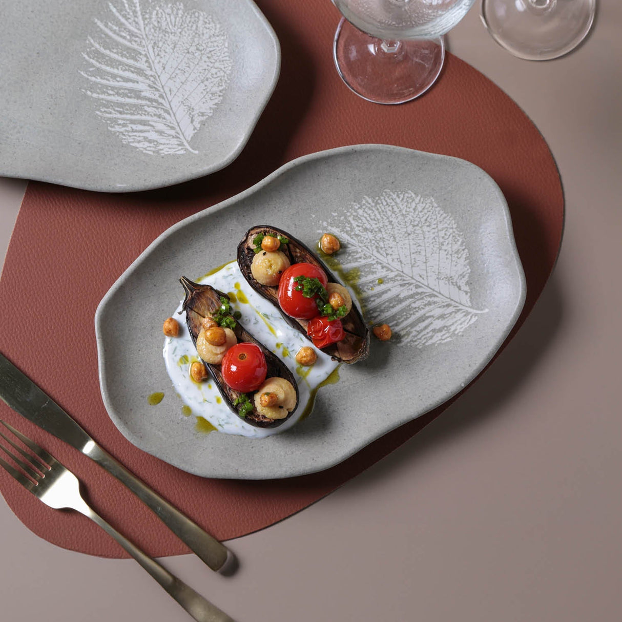 Shallow Bio Oval Platter Medium Set of 4