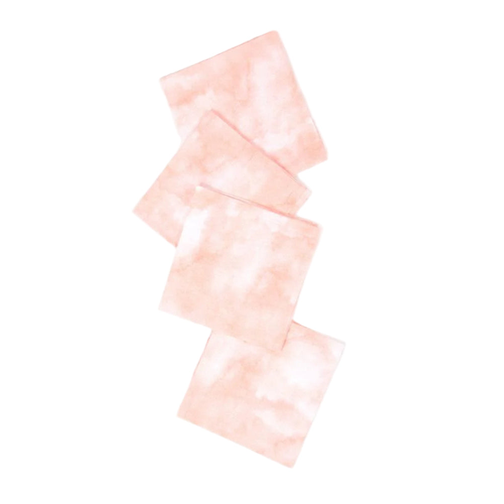Peachy Watercolor Table Napkins (Set of 4), 19 Inch- 2 SETS - Sumiye Co