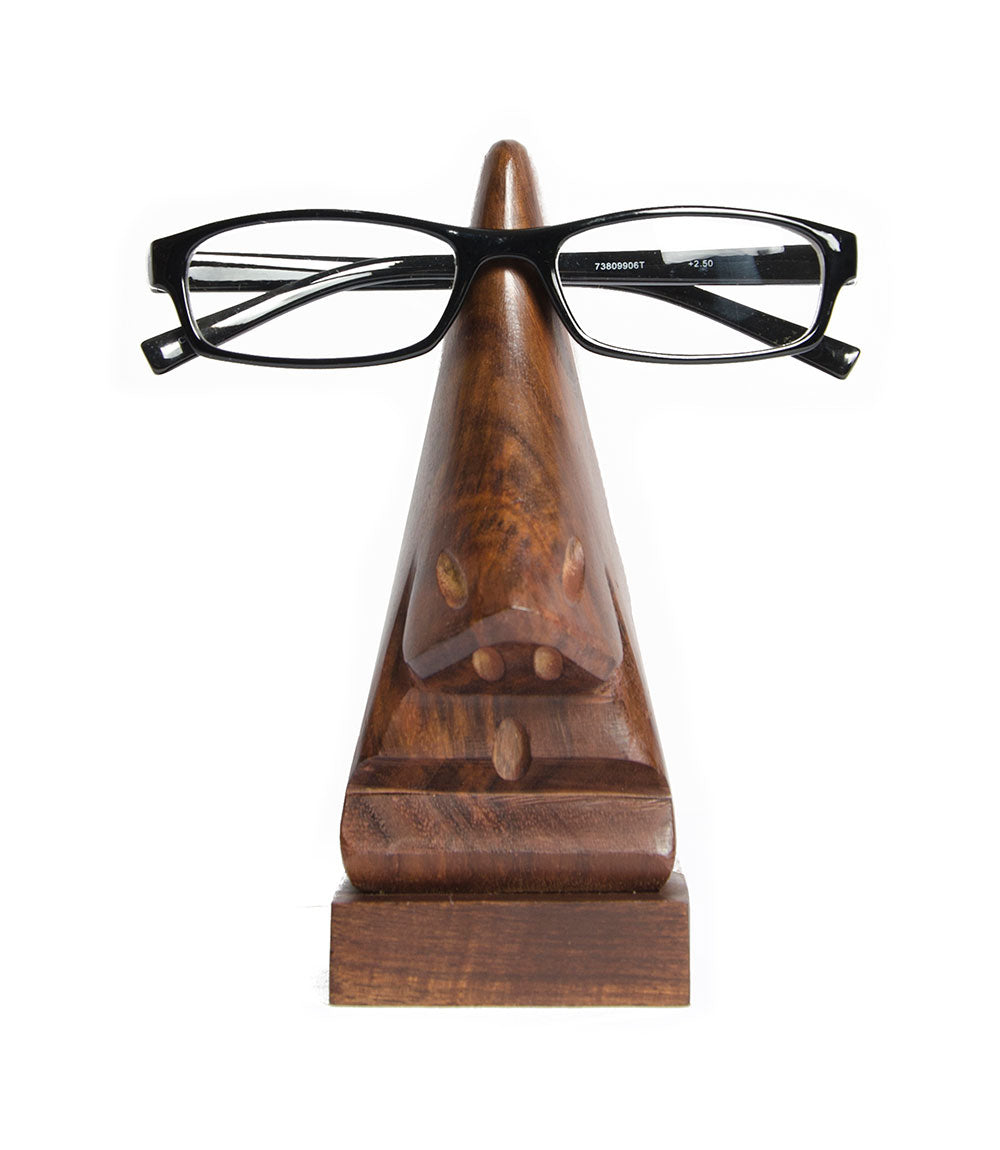 Nose Glasses Holder Stand - Handcrafted Indian Rosewood by Matr Boomie - Sumiye Co