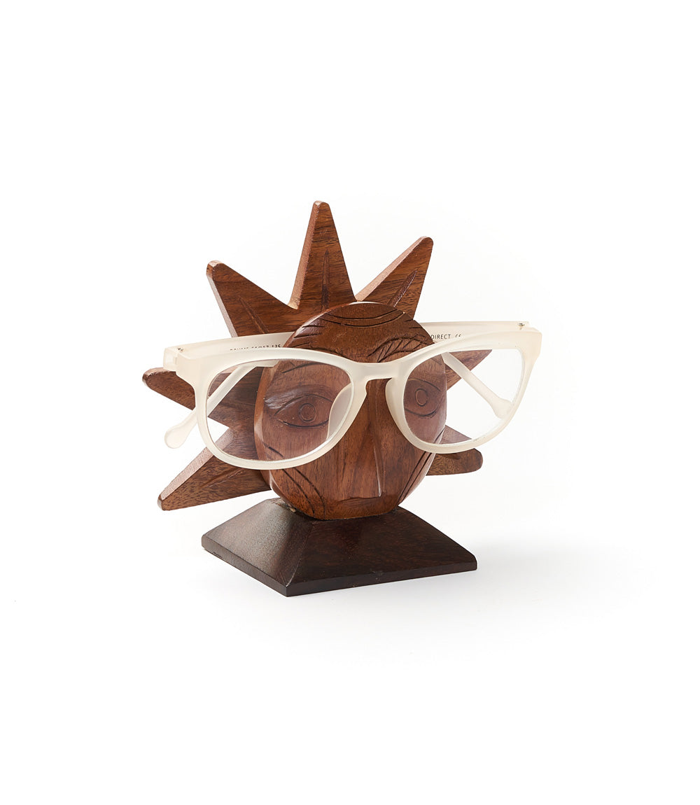 Sun Eyeglass Holder Stand - Handcrafted Sheesham Wood by Matr Boomie - Sumiye Co