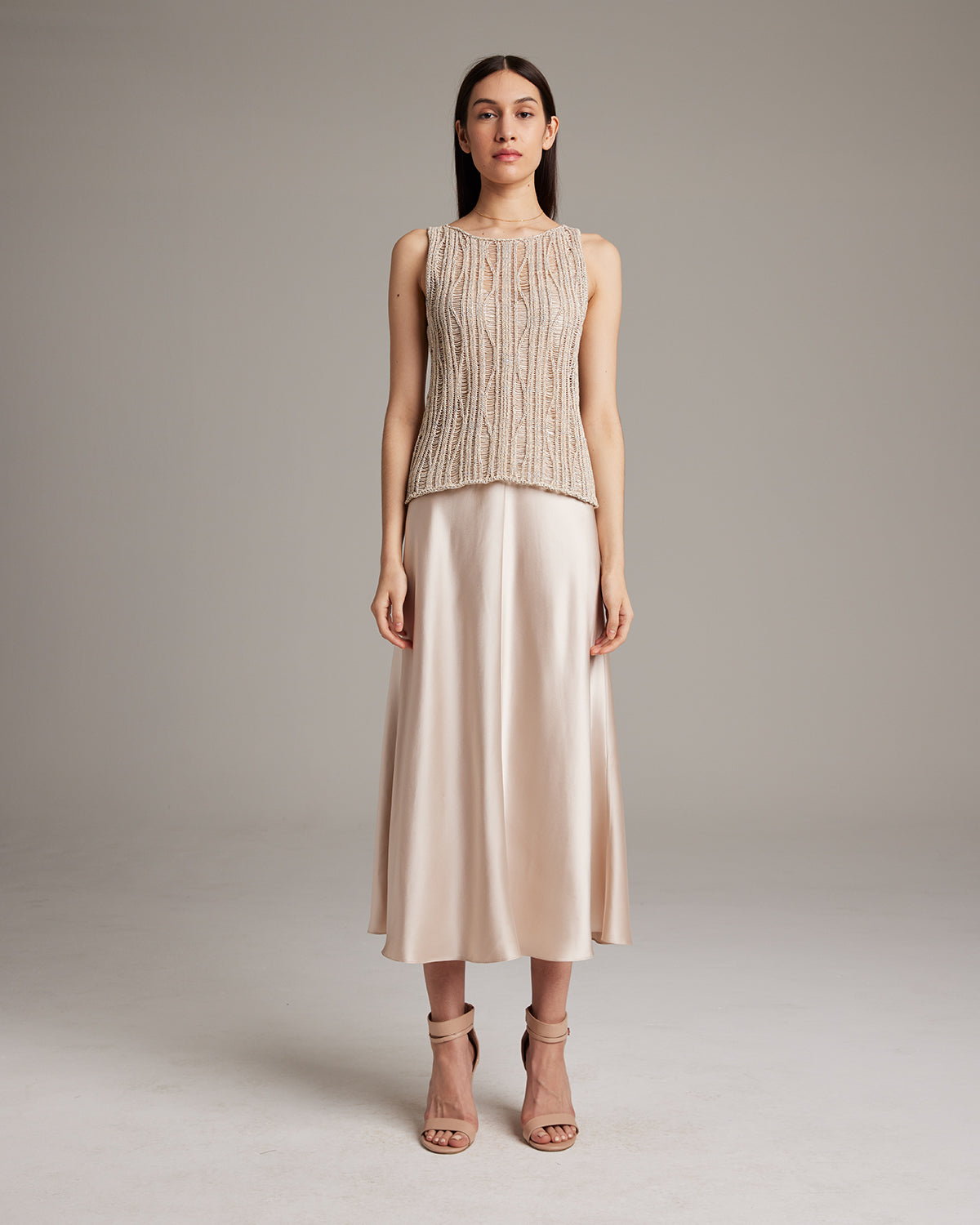 Lace Knit Tank - Sumiye Co