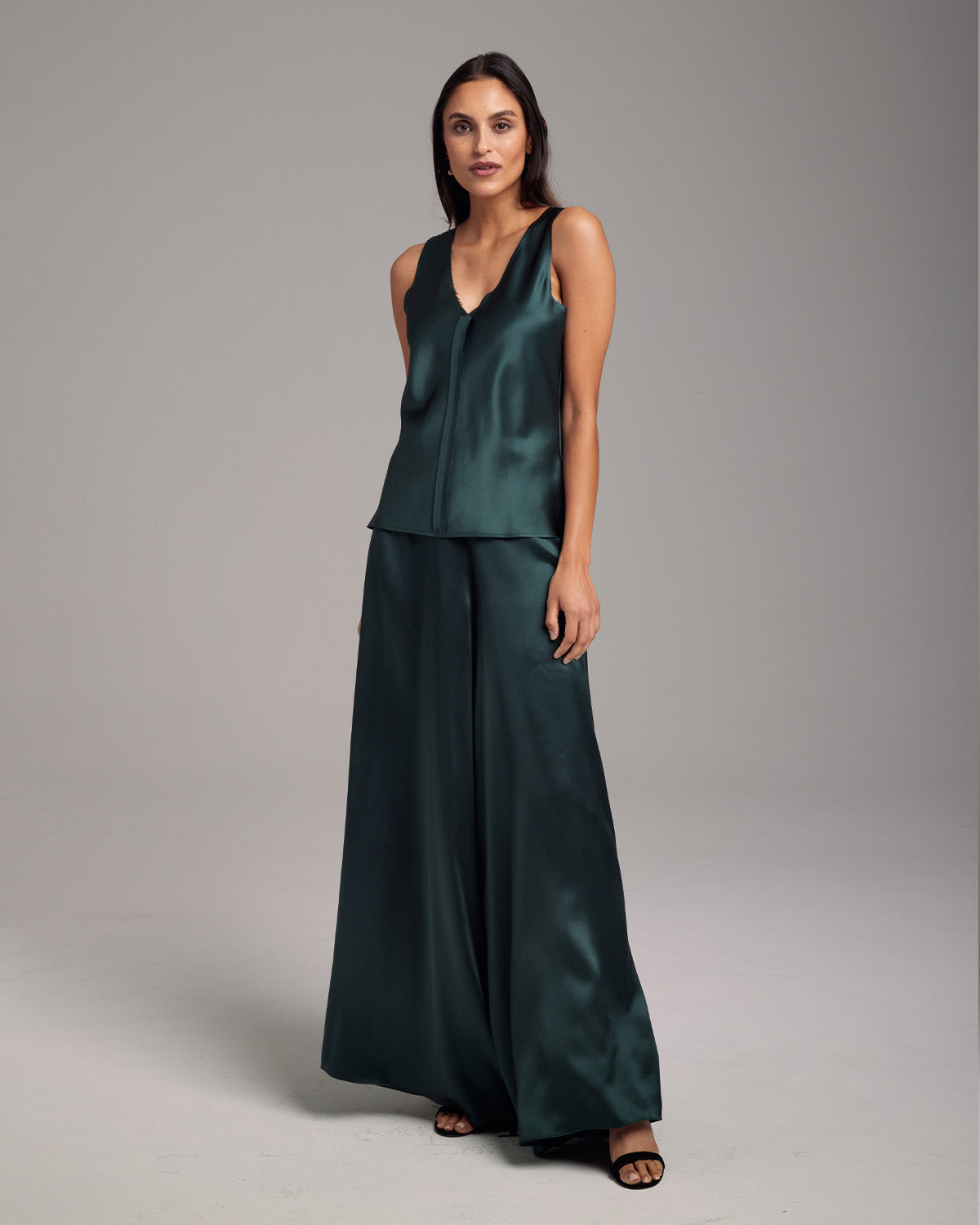 Silk Raw Edge Tank - Sumiye Co