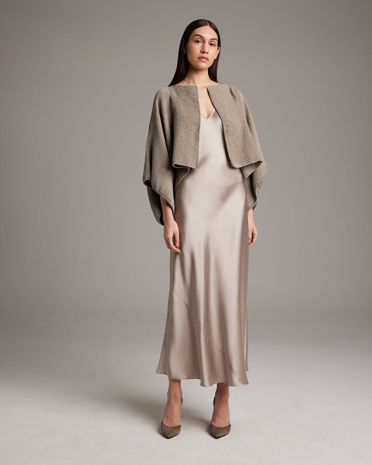 Shimmering Cotton Bolero - Sumiye Co