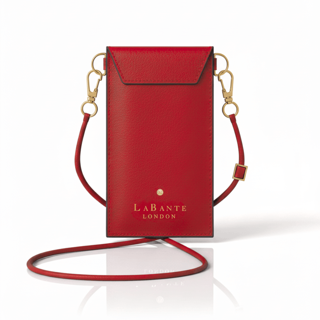 Cancun Red Plant Based Phone & Card Crossbody - Sumiye Co