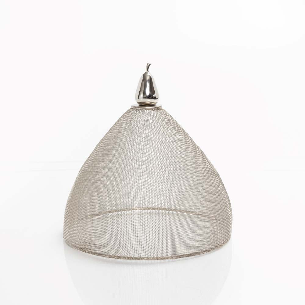 Mesh Domes Set of 2 (1 Each Lg & Sm) - Silver Nickel