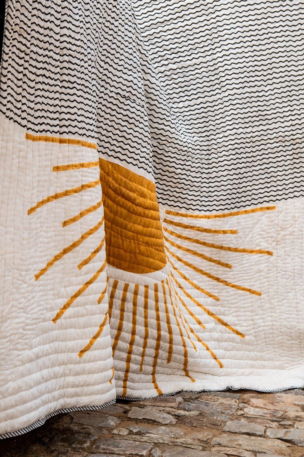 Van Gogh Quilt (Reversible) | Artisanal Handmade Bedding Sets - Sumiye Co