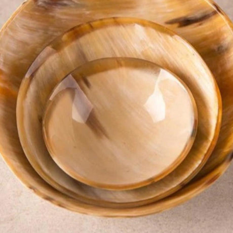 Round Horn Bowl - Brown - Sumiye Co