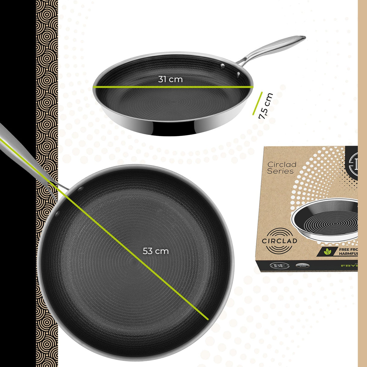 BE | LIVING CIRCLAD Series Frying Pans
