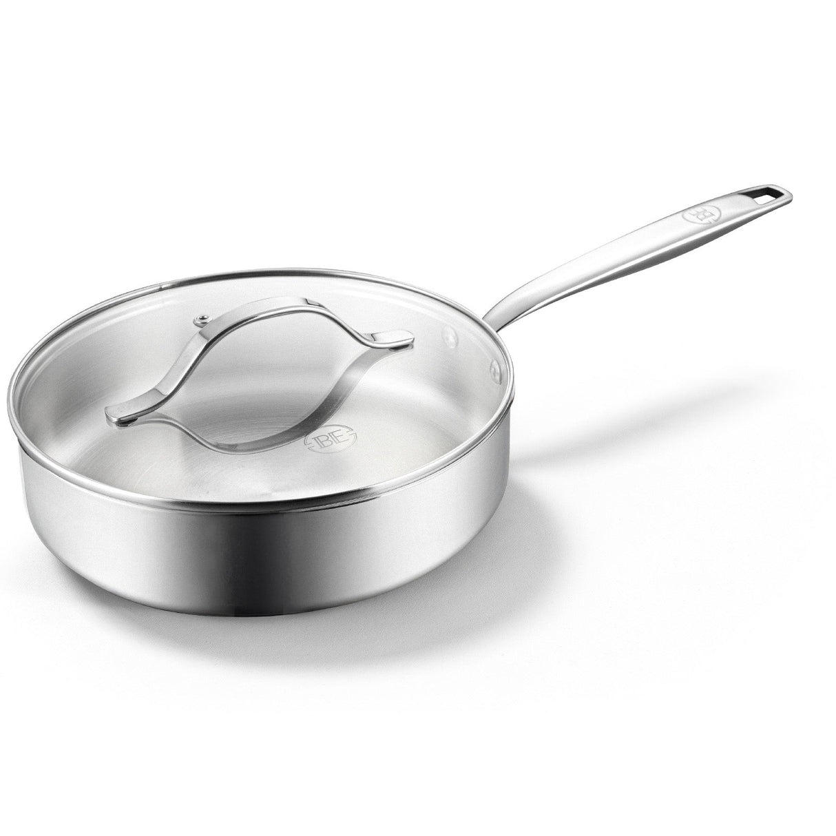 BE | LIVING Essential Series Saute Pan 24 cm (Triply stainless steel)