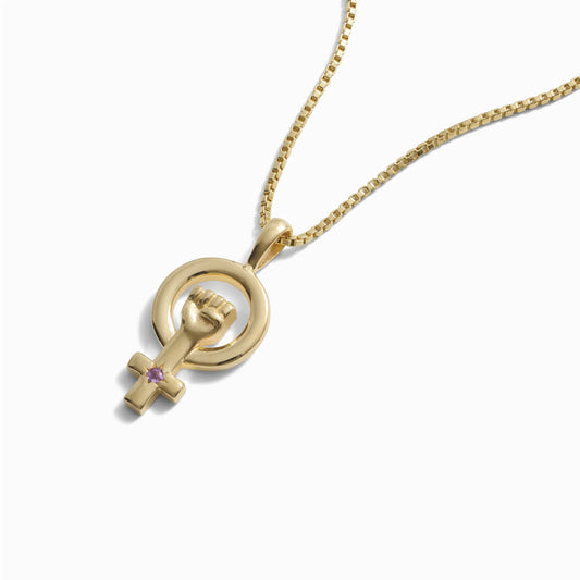 Woman Power Necklace by Awe Inspired