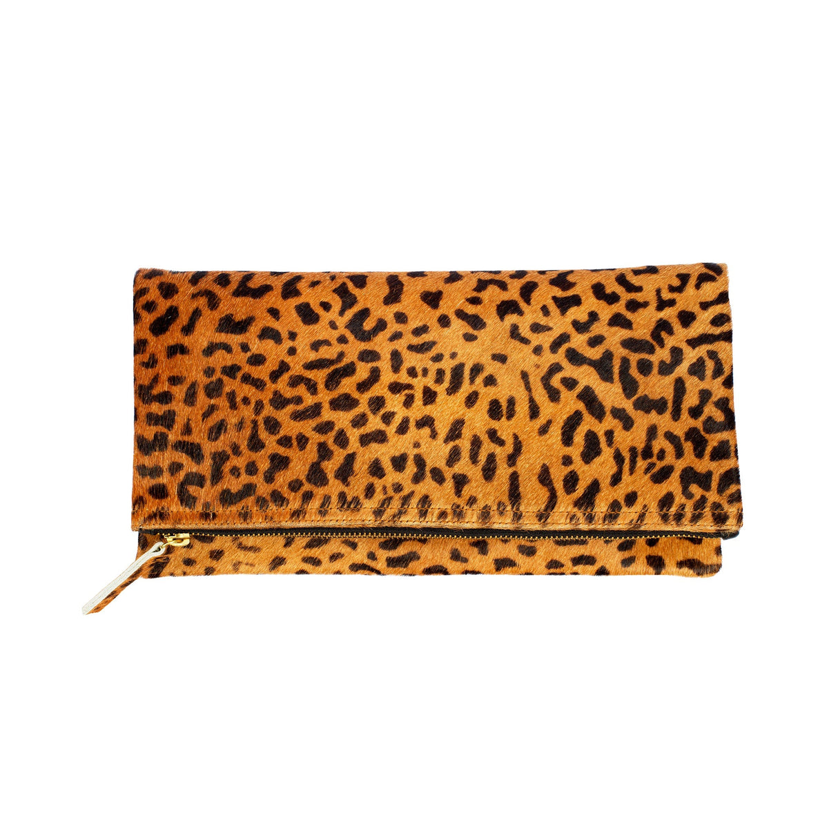 Leopard Print Leather Clutch | Ethically Sourced Hides - Sumiye Co