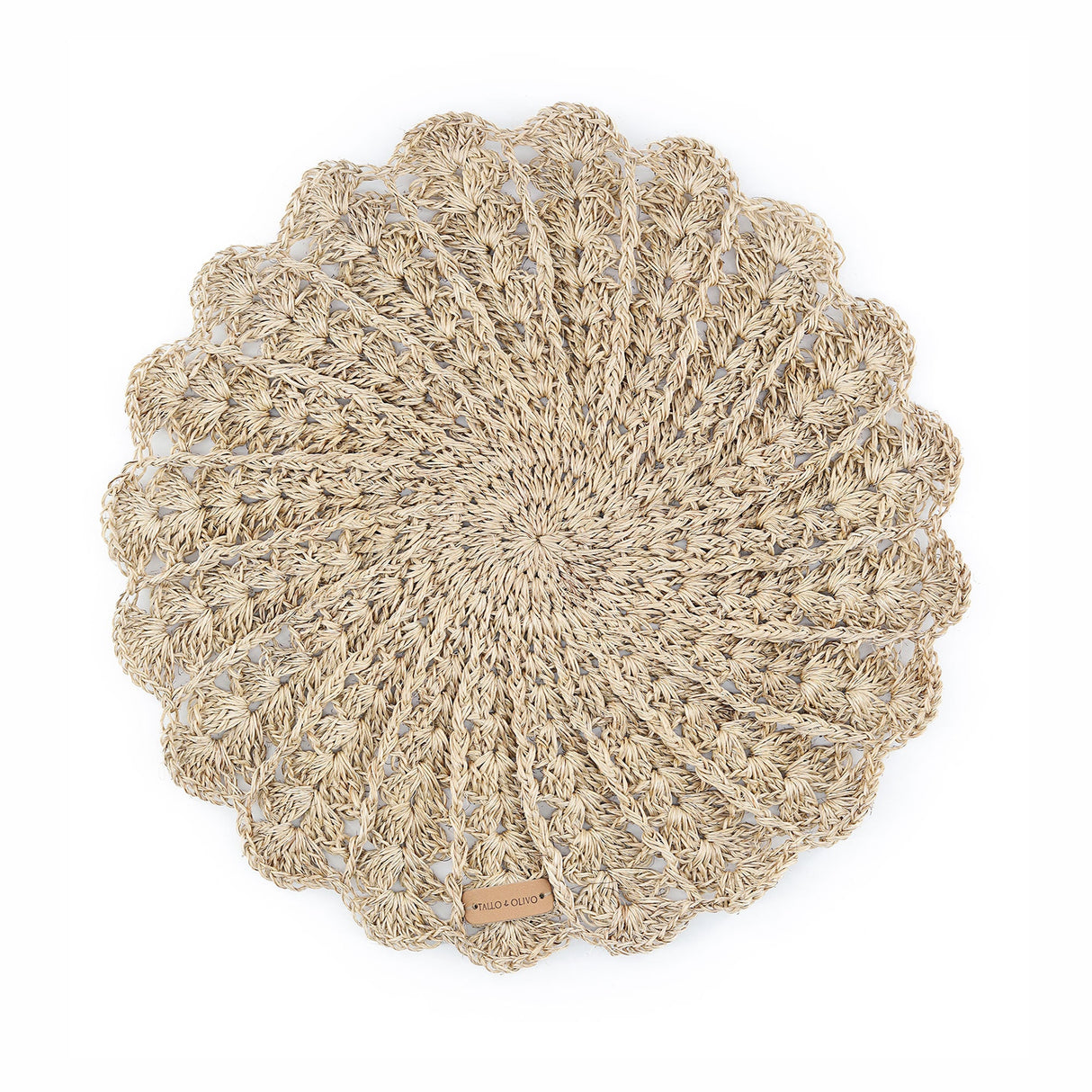 S/4 Hand Crocheted Round Placemat - Gio