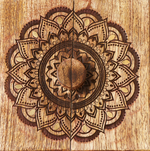 Mandala Keepsake Box - Mango Wood, Fair Trade - Sumiye Co