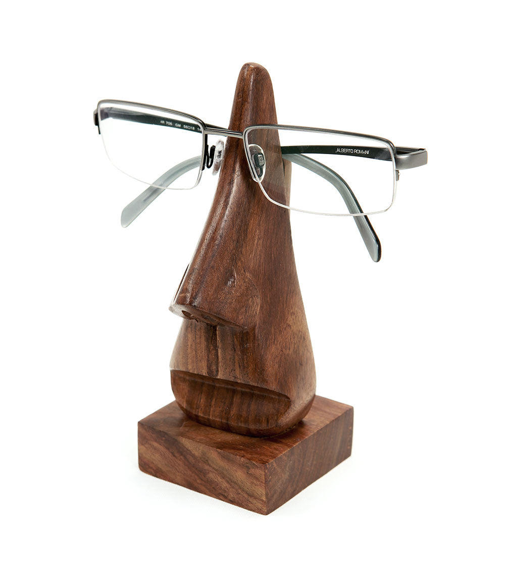 Nose Glasses Holder Stand - Handcrafted Indian Rosewood by Matr Boomie - Sumiye Co