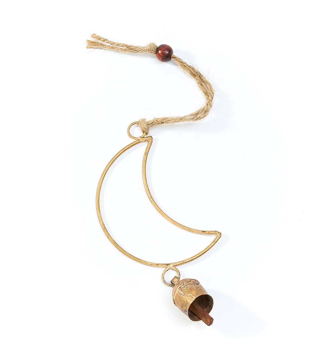 Air Element Moon Bell Wind Chime - Fair Trade Garden by Matr Boomie - Sumiye Co