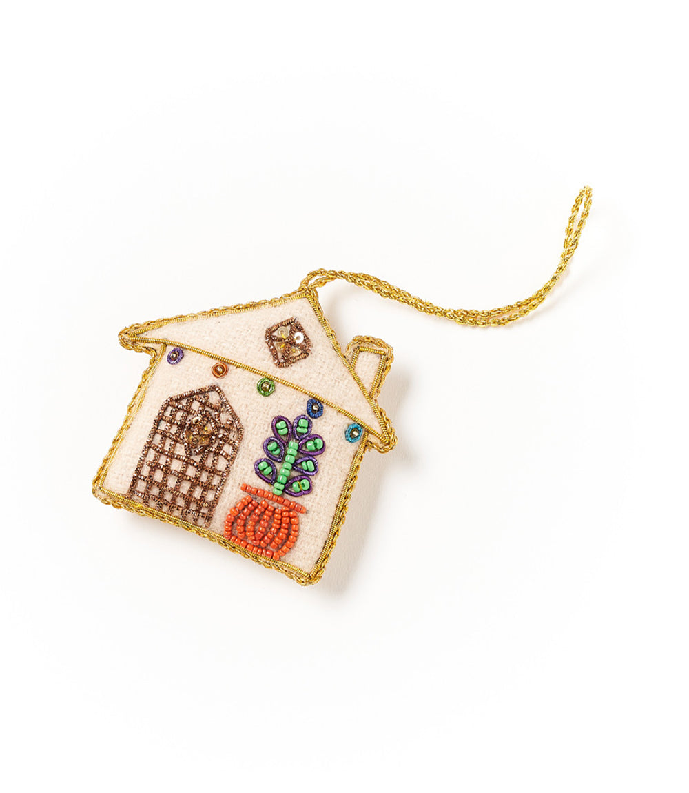 Larissa Plush Home Felt Ornament - Embroidered, Handmade by Matr Boomie - Sumiye Co