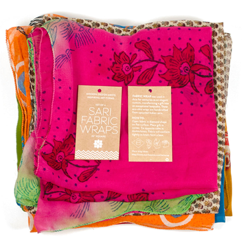 Sari Gift Wrap– Assorted Fabric | Furoshiki - Sumiye Co