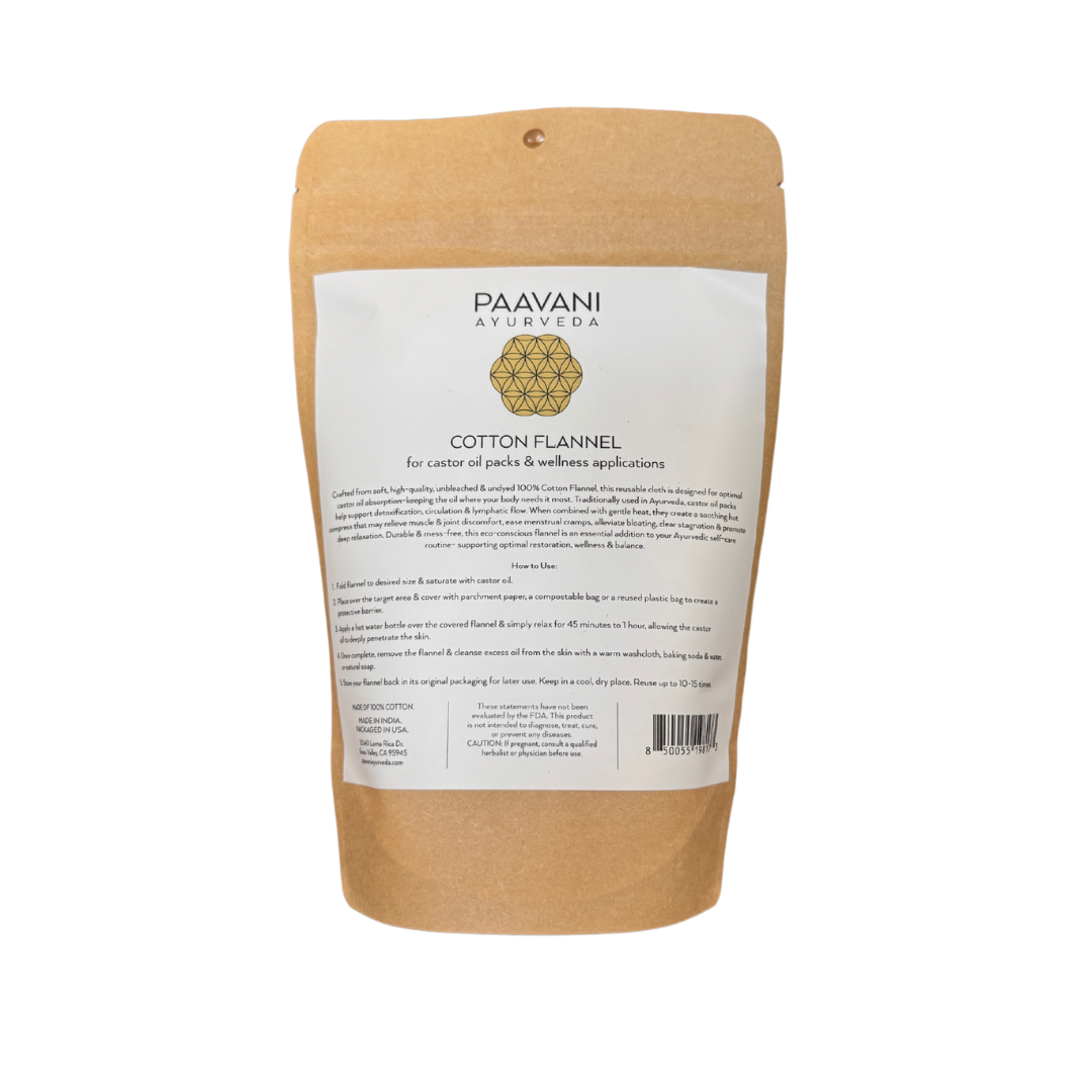 Cotton Flannel | Reusable Cloth for Ayurvedic Castor Oil Pack Rituals-0