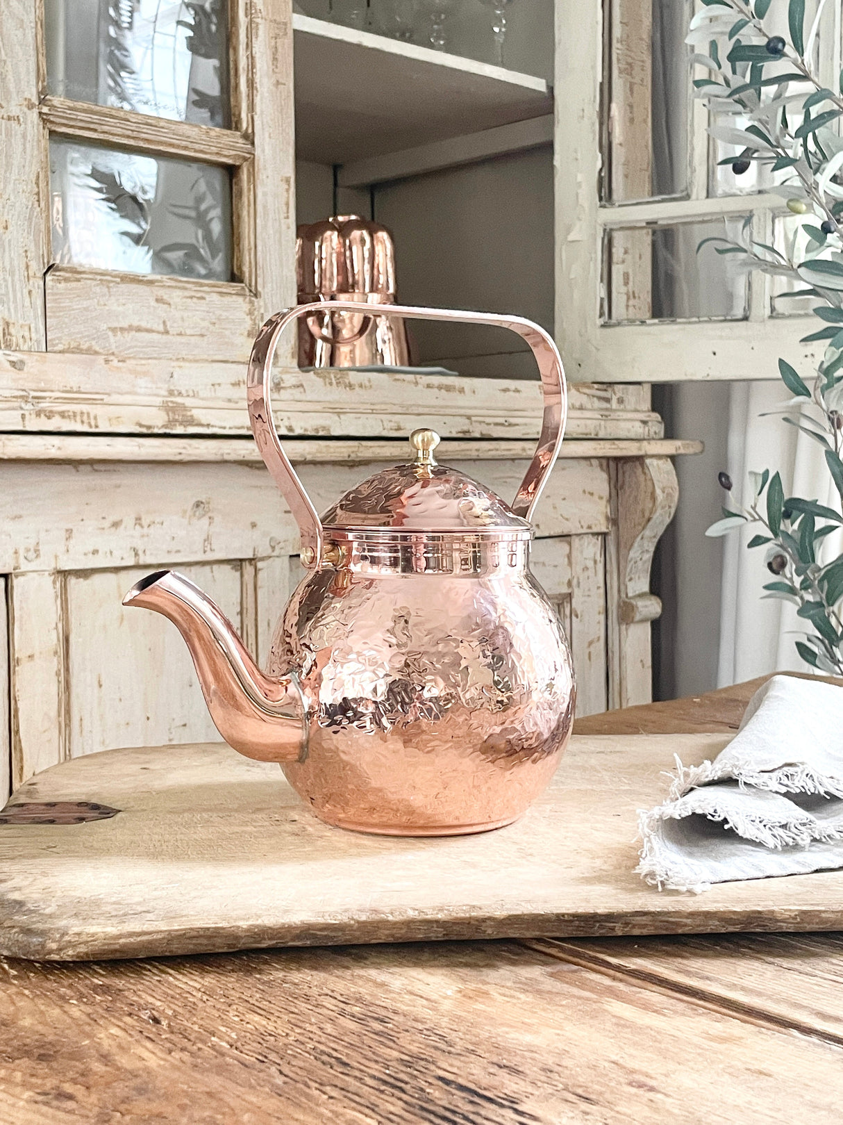 Copper Hand Hammered Teapot | Vintage Inspired - Sumiye Co