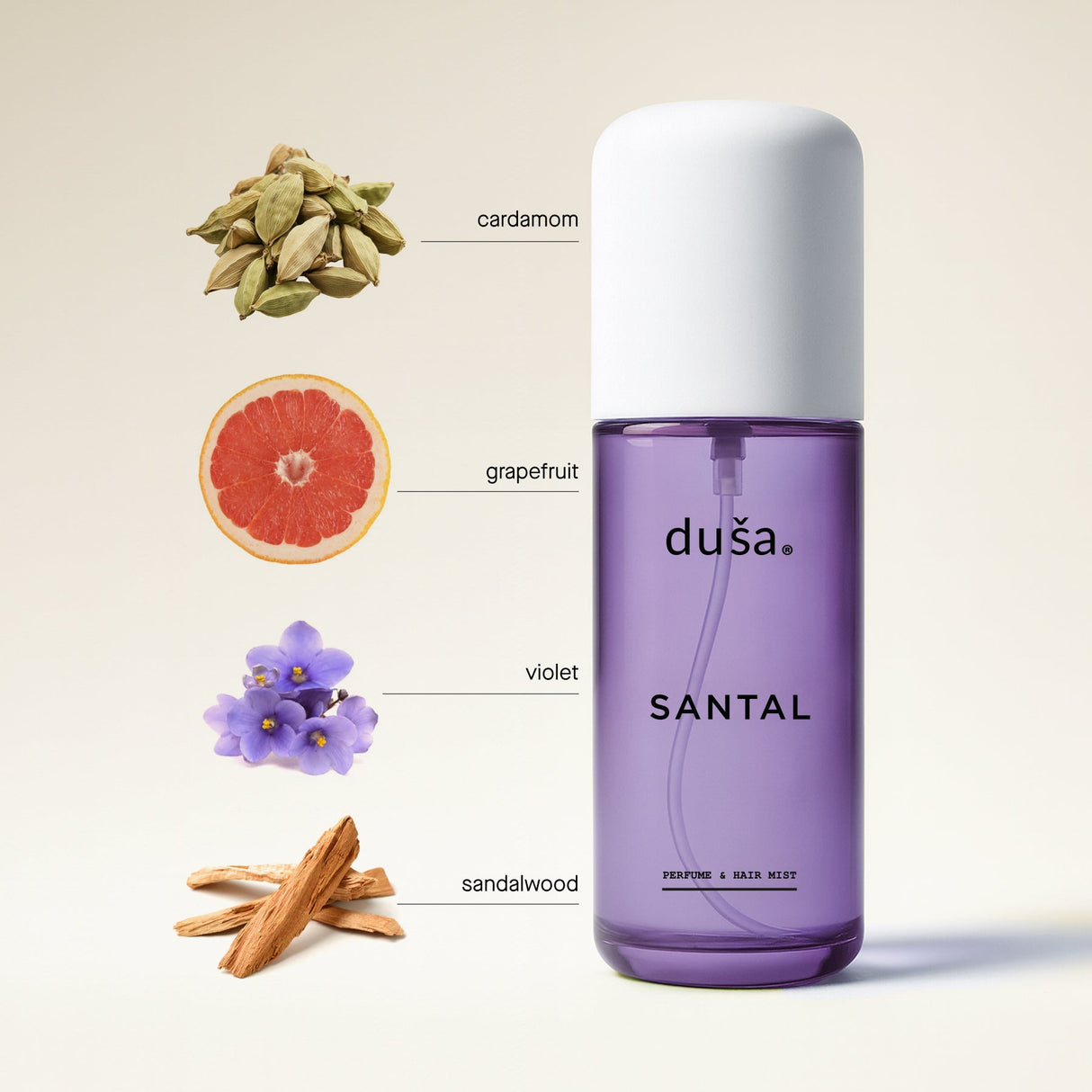 SANTAL- Perfume Mist Hair & Body - 3.4 floz - Sumiye Co