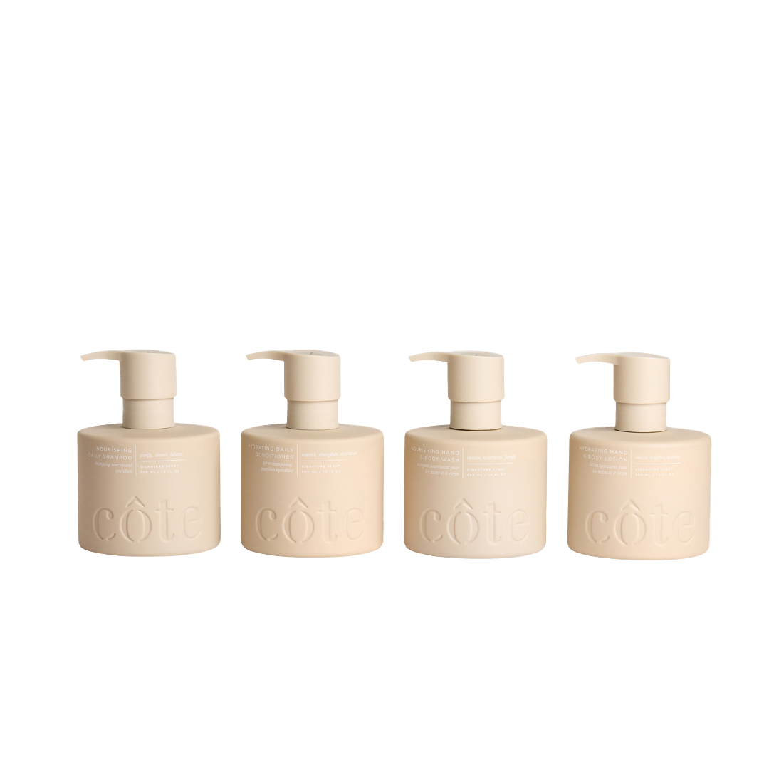 Head to Toe Essentials Set: Shampoo, Conditioner, Body Wash & Lotion