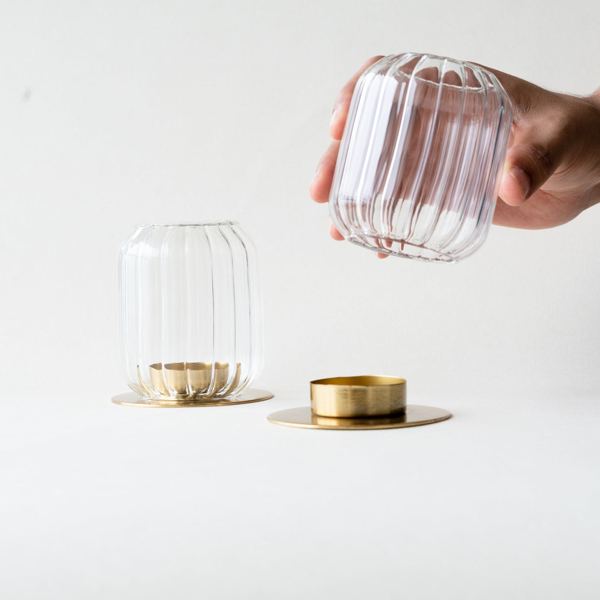 Kira Glass Lantern - set of 2 - Sumiye Co