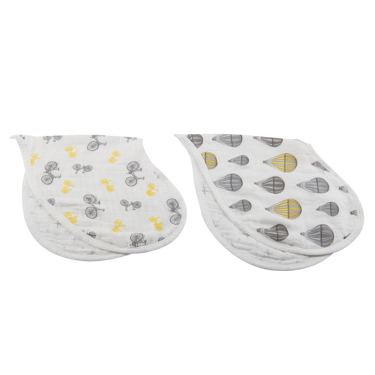 Heart Bibs 2PK | Bamboo Muslin - Traveler -1