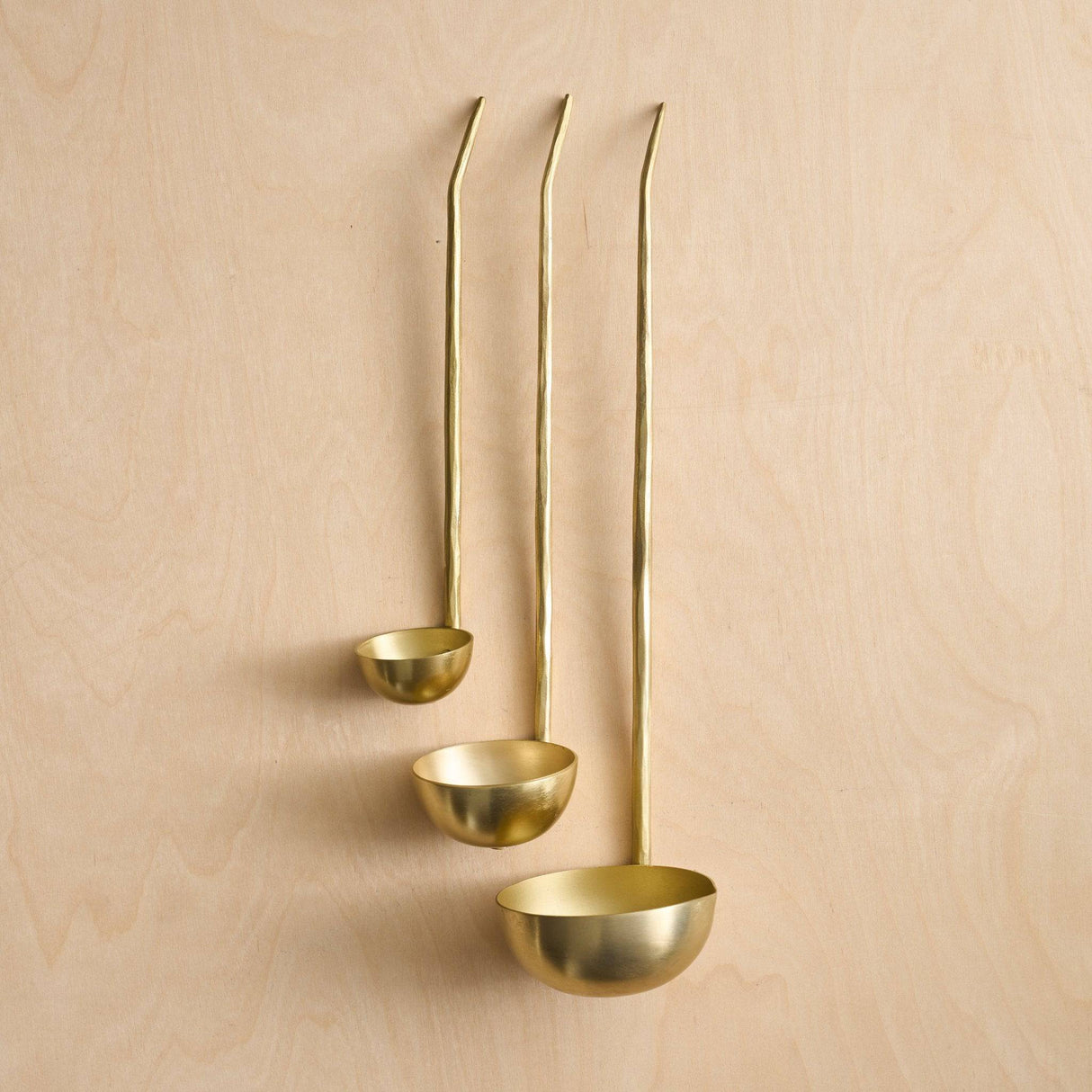 Forge Brass Ladles Assorted - Set of 3 - Sumiye Co