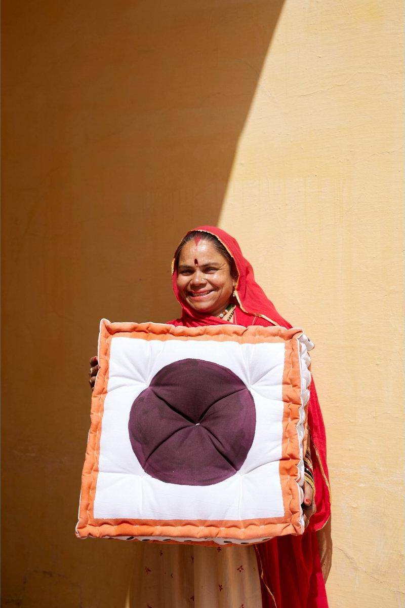 Bauhaus Floor Cushion (Reverse) - Sumiye Co