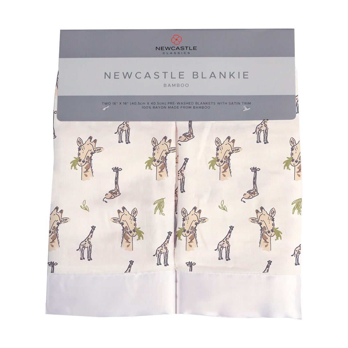 Hungry Giraffe Bamboo Muslin Security Baby Blankie-0