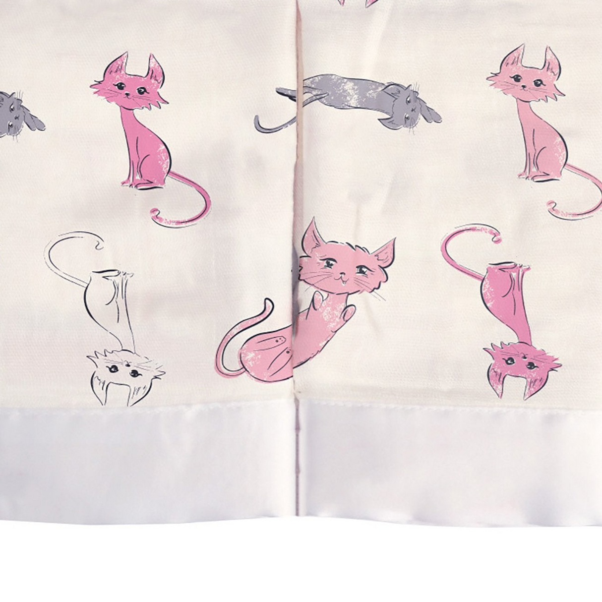 Security Blanket 2PK | Bamboo Fabric - Playful Kitty - Sumiye Co