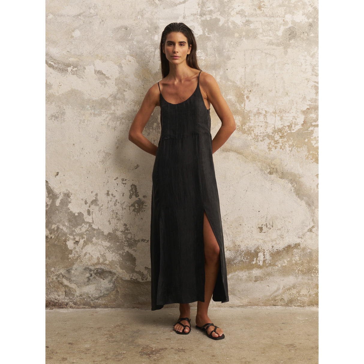 Lucid Midnight Maxi Dress - Black - Sumiye Co